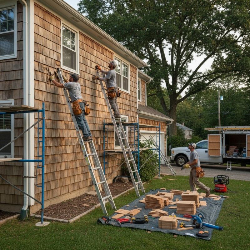 Cedar Shingle Siding Repair